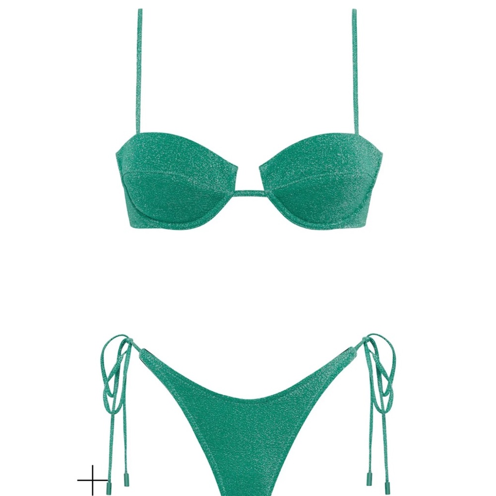 triangl swimsuit top small+ bottoms xxs